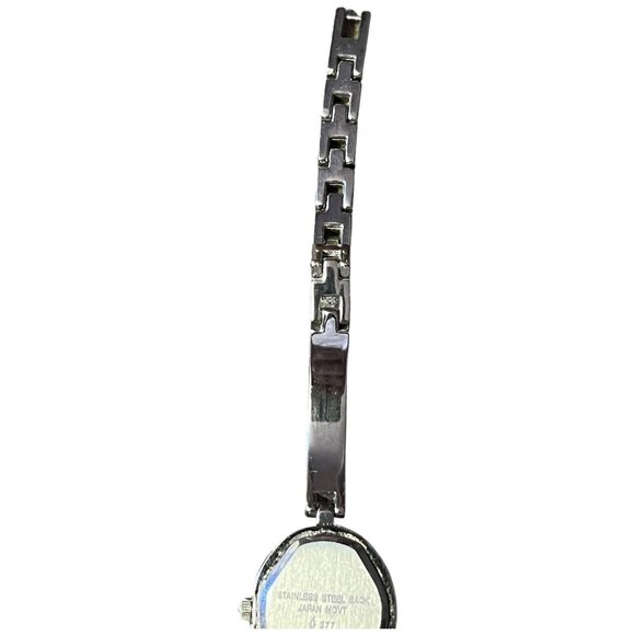 Women's Stainless Steel Quartz Watch With Faux Diamonds Elegant Time Piece - Picture 6 of 9